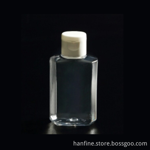 Factory high quality custom logo 60ML plastic PET Flip top bottle